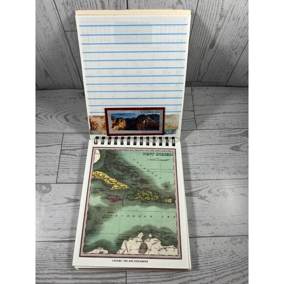 Handmade Spiral Junk Journal  4.75"x6" City Map Cover  Memory Keeper - Picture 3 of 11